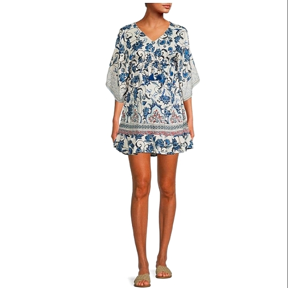 NWT Stunning ROMANTIC GYPSY~Maternity~Lightweight Empire Waist Short Kimomo Dres - Picture 4 of 16